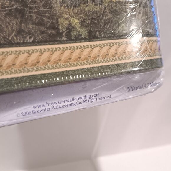 Home Trends Deer Buck Wallpaper Border-2006-Pre Pasted Vinyl-WM96270-5 Yd-NEW - Picture 4 of 8